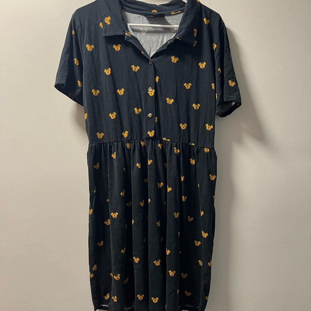 Cakeworthy Mickey Pumpkin Black Dress Women’s 3XL EUC ✨